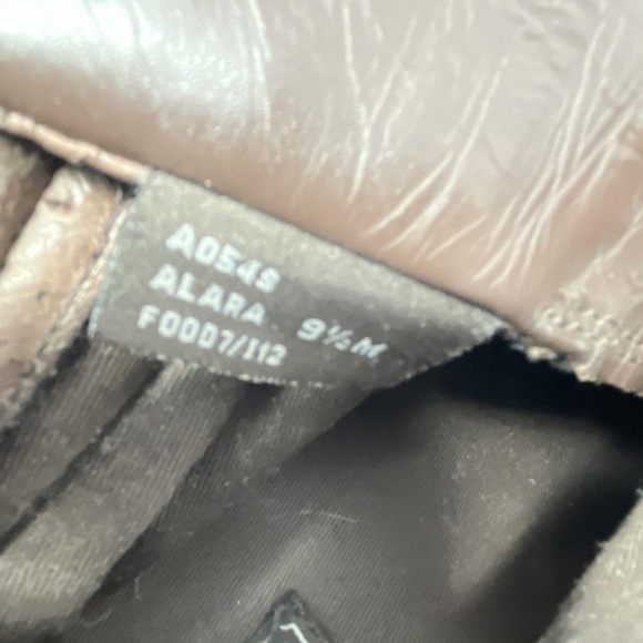 Coach Women's Alara Signature Print Brown Suede Wedged Heeled Boots Size 9.5M - Picture 7 of 7